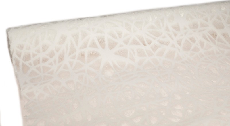 Flizelina koreańska wzór pajęczyna 50 cm x 8 y - biała