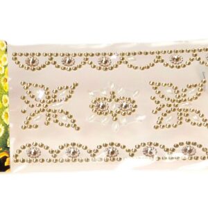 Naklejki cyrkonie samoprzylepne - złote