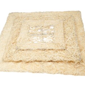 Kwadratowe ramki rattanowe