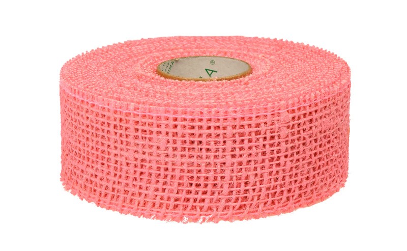 Wstążka jutowa 5 cm x 10 m - różowa