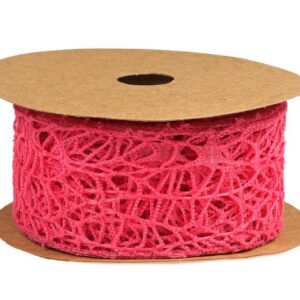 Wstążka koronkowa 5 cm x 9 m - amarantowa