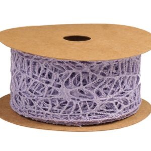 Wstążka koronkowa 5 cm x 9 m - lawendowa