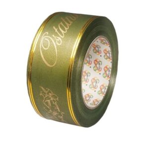 Taśma pogrzebowa 5 cm x 45 m - oliwkowa