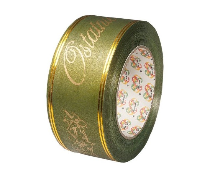 Taśma pogrzebowa 5 cm x 45 m - oliwkowa