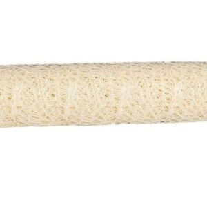 Kremowa siatka koronkowa