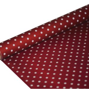 FOLIA SATYNOWA GROSZKI BURGUNDY B17