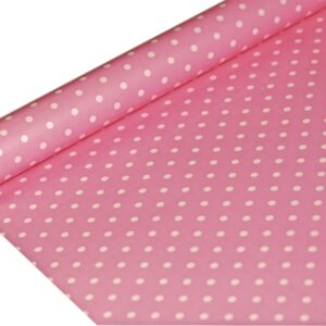FOLIA SATYNOWA GROSZKI BABY PINK B31