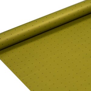 FOLIA SATYNOWA KROPKI OLIVE GREEN B10