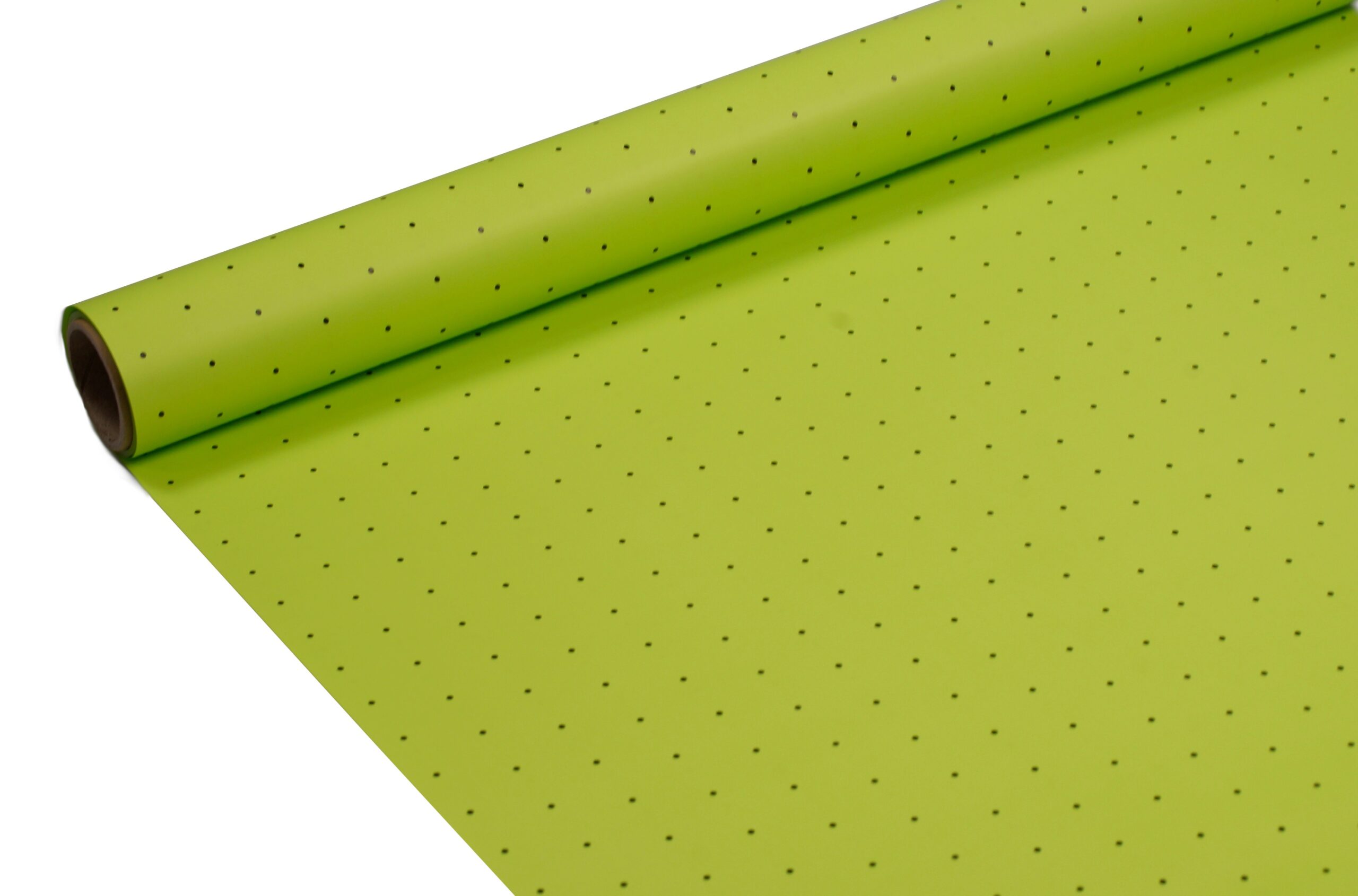 FOLIA SATYNOWA KROPKI APPLE GREEN B26