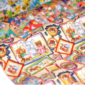 Papier prezentowy dziecięce wzory 70x100, 25 arkuszy