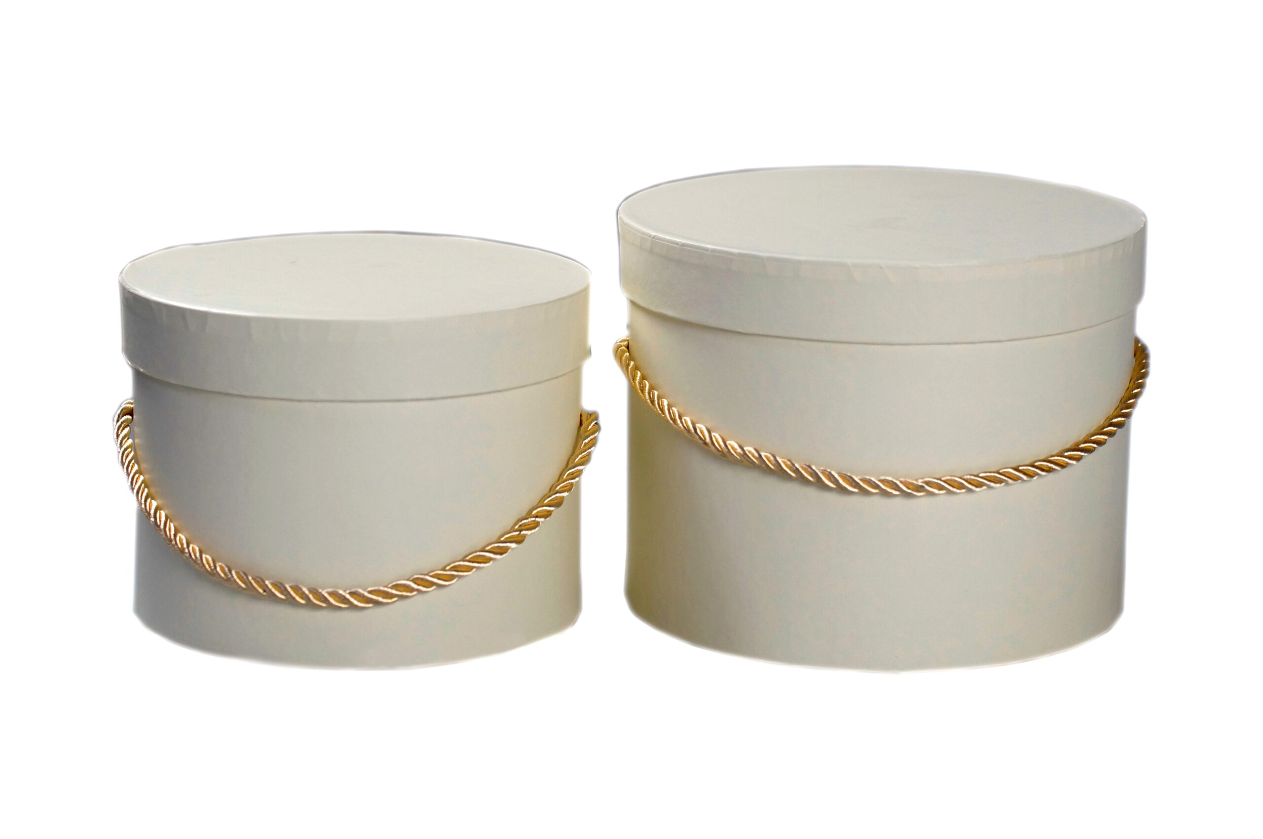 Flower box 2 szt. - Kremowy