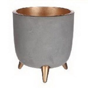 Osłonka szaro - miedziana na nóżkach