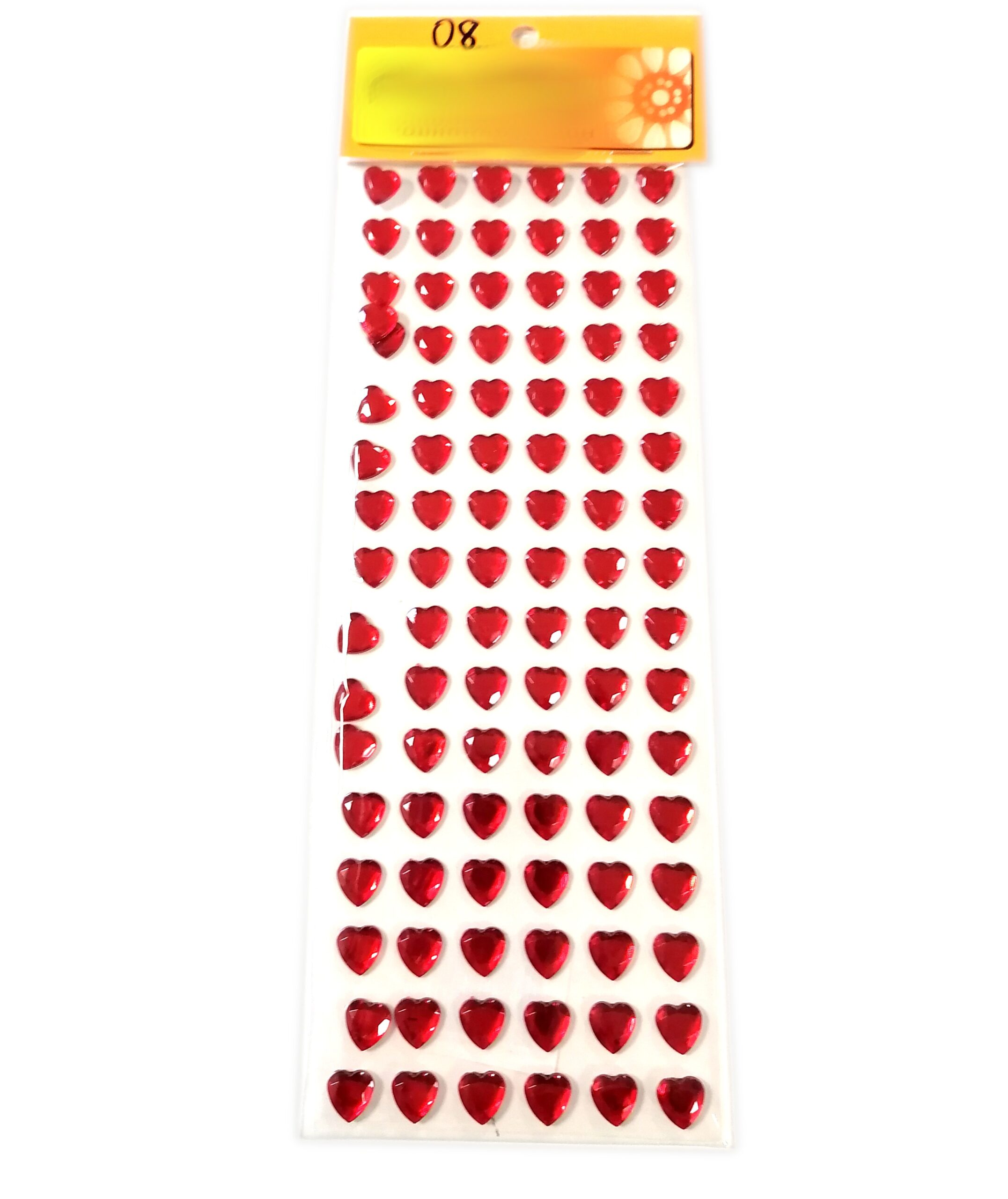 Naklejki serduszka 96 sztuk