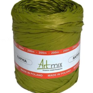 Rafia syntetyczna - oliwka