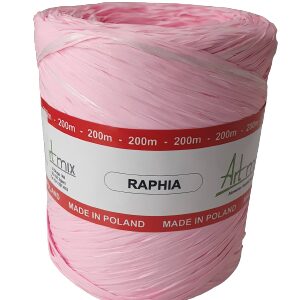Rafia syntetyczna - jasny róż