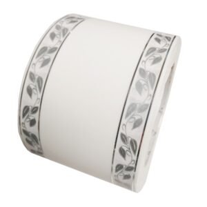 Szarfa pogrzebowa 8cm x 50y srebno-szara