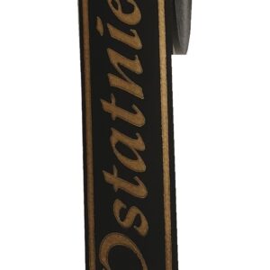 TAŚMA POGRZEBOWA 3CM X 100M, CZARNA- ZŁOTY NAPIS