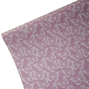 Folia satynowa motyle - fioletowe