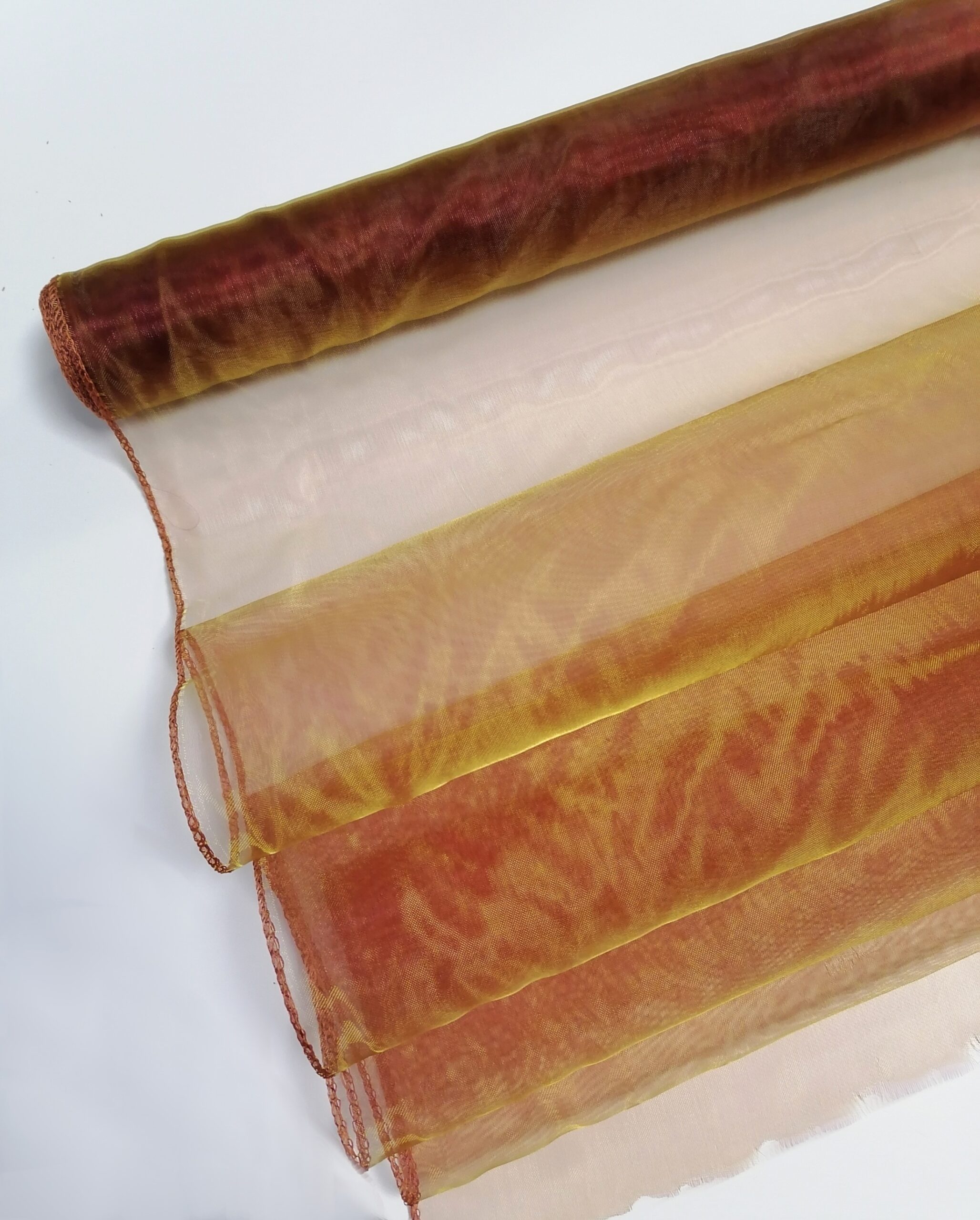 ORGANZA 36CM X 9M | BORDOWO-ZŁOTA